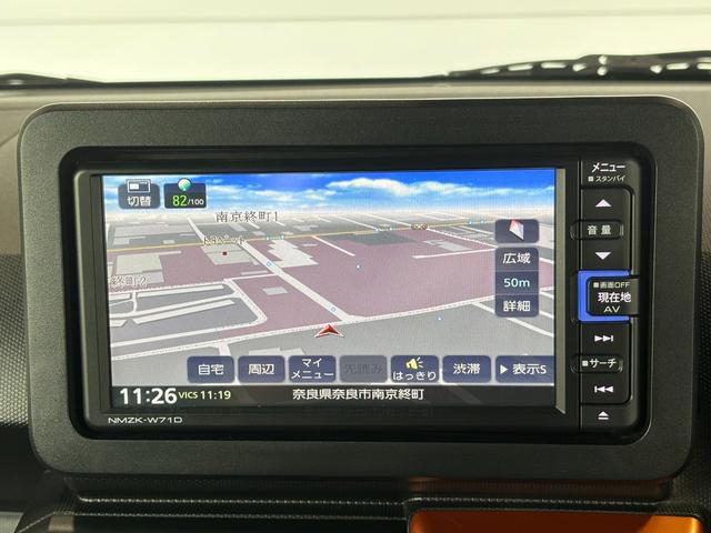 タフトGナビゲーション バックカメラ ETC車載器 電動パーキングブレーキ フロントシートヒーター キーフリー プッシュスタートスイッチ 電動格納式ドアミラー アイドリングストップ機能(奈良県)の中古車