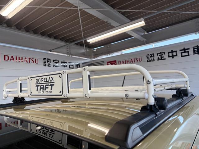 タフトＧルーフキャリア付き　ナビゲーション　バックカメラ　ドライブレコーダー　ＥＴＣ車載器　ＴＶコントロール　電動パーキングブレーキ　電動格納式ドアミラー　プッシュスタートスイッチ　キーフリーシステム（奈良県）の中古車