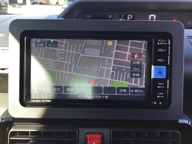 タントカスタムＸ１年保証距離無制限　走行距離７５キロ　純正ナビ　バックカメラ　純正マット　ＬＥＤヘッドランプ　アイドリングストップ　プッシュボタンスタート　オート格納式ドアミラー　オプションカラー（埼玉県）の中古車