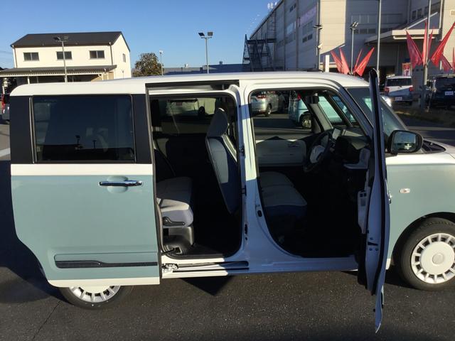 ムーヴキャンバスストライプスＧ一年保証・走行距離無制限　ＬＥＤヘッドランプ　ＬＥＤフォグ　３６０度スーパーＵＶ＆ＩＲカットガラス　ホッとカップホルダー　置きラクボックス　運転席助手席シートヒーター（埼玉県）の中古車