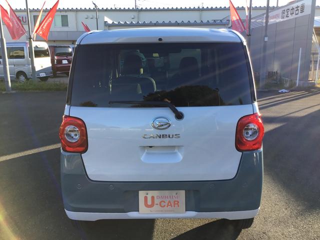 ムーヴキャンバスストライプスＧ一年保証・走行距離無制限　ＬＥＤヘッドランプ　ＬＥＤフォグ　３６０度スーパーＵＶ＆ＩＲカットガラス　ホッとカップホルダー　置きラクボックス　運転席助手席シートヒーター（埼玉県）の中古車