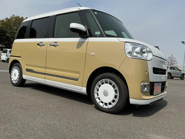 ムーヴキャンバスストライプスG1年保証距離無制限 走行距離95キロ 元試乗車 9インチディスプレイオーディオ Bluetooth 純正マット LEDヘッドランプ 電動格納式ドアミラー(埼玉県)の中古車