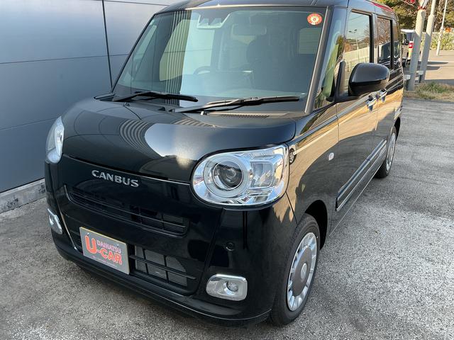 ムーヴキャンバスセオリーGターボ一年保証・走行無制限 走行182キロ 9インチスマホ連携ディスプレイオーディオ クリアランスソナー オートライト オートマチックハイビーム LEDヘッドライト ベンチシート 純正カーペットマット(埼玉県)の中古車