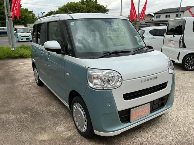 ムーヴキャンバスストライプスＸ　／走行２６２５キロ／両側電動スライドドア一年保証　走行距離無制限　距離２６２５キロ　クリアランスソナー　両側電動スライドドア（埼玉県）の中古車