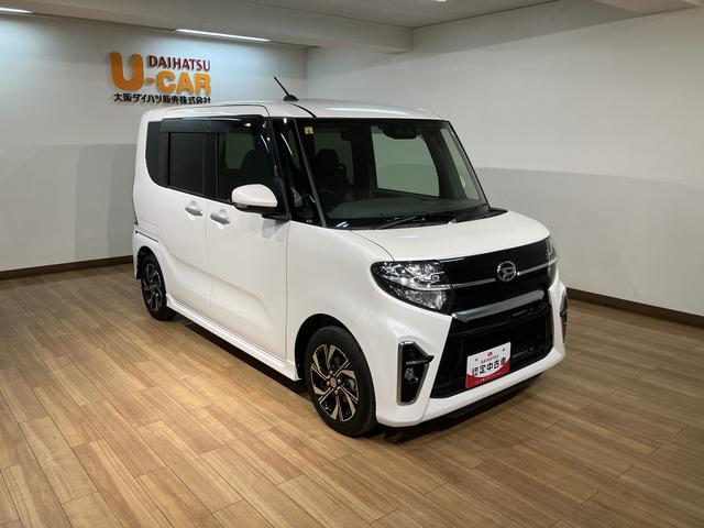 タントカスタムＸセレクション　サポカーＳワイド適合純正メモリーナビ・バックカメラ・ナビ連動前後ドライブレコーダー・ＥＴＣ車載器・衝突回避軽減ブレーキ・誤発進抑制機能・前後コーナーセンサー・ＬＥＤヘッドライト・両側電動スライドドア・シートヒーター（大阪府）の中古車