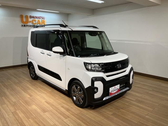 タントファンクロスターボ　サポカーＳワイド適合ターボエンジン・メモリーナビＮＭＺＫ−Ｗ７３Ｄ・全方位カメラ・ナビ連動前後ドライブレコーダー・シートヒーター・電動パーキングブレーキ・衝突回避支援ブレーキ・誤発信抑制機能・前後コーナーセンサー（大阪府）の中古車