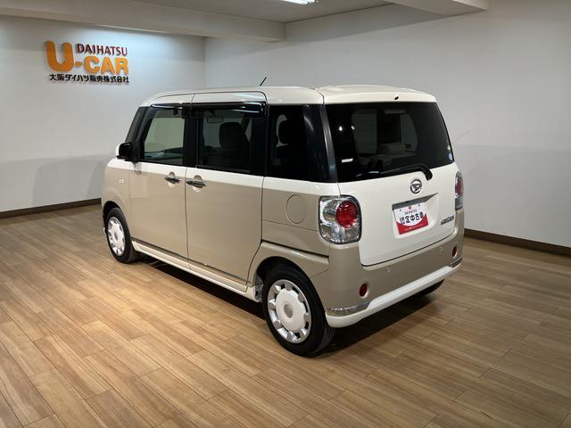 ムーヴキャンバスＧメイクアップリミテッド　ＳＡIII　サポカーＳワイド適合令和２年式　走行４，８８２キロ！　純正メモリーナビ・全方位カメラ・ナビ連動前後ドライブレコーダー・ＥＴＣ車載器・衝突回避支援ブレーキ・誤発進抑制機能・両側電動スライドドア・ＬＥＤヘッドライト（大阪府）の中古車