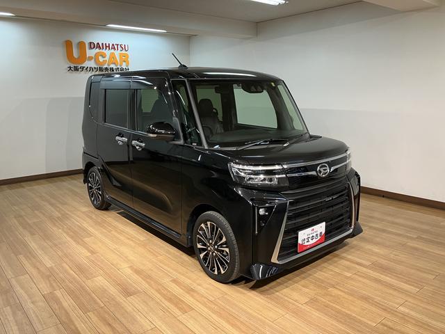 タントカスタムＲＳ　サポカーＳワイド適合　喫煙車ターボエンジン・９インチディスプレイオーディオ・バックカメラ・前後ドライブレコーダー（連動タイプ）・ＥＴＣ車載器・電動パーキング・シートヒーター・衝突回避支援ブレーキ・コーナーセンサー・誤発進抑制機能（大阪府）の中古車