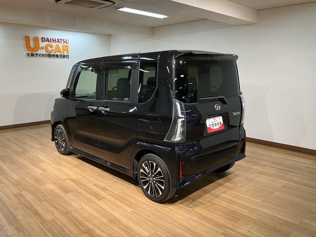 タントカスタムＲＳ　サポカーＳワイド適合　喫煙車ターボエンジン・９インチディスプレイオーディオ・バックカメラ・前後ドライブレコーダー（連動タイプ）・ＥＴＣ車載器・電動パーキング・シートヒーター・衝突回避支援ブレーキ・コーナーセンサー・誤発進抑制機能（大阪府）の中古車