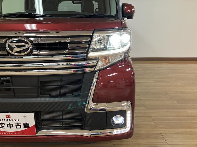 タントカスタムＲＳ　トップエディションＳＡIII純正８インチナビ・ＥＴＣ・バックカメラ・ナビ連動前方ドラレコ・両側電動スライドドア・運転席シートヒーター・ＬＥＤヘッドライト・ＬＥＤフォグランプ・衝突回避支援ブレーキ・ワンオーナー禁煙車（大阪府）の中古車