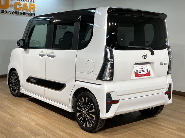 タントカスタムＲＳ　サポカーＳワイド適合　認定中古車ターボエンジン・純正９インチナビ・ＥＴＣ車載器・バックカメラ・両側電動スライドドア・ＬＥＤヘッドライト・１５インチアルミホイール・オートエアコン・前後コーナーセンサー・衝突回避支援ブレーキ（大阪府）の中古車