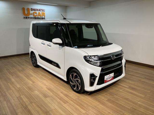 タントカスタムＲＳスタイルセレクション　サポカーＳワイド適合ターボエンジン・ＤＶＤ／ＵＳＢチューナー・バックカメラ・全車速追従クルーズコントロール・ＥＴＣ・電動パーキングブレーキ・シートヒーター・両側電動スライドドア・衝突回避支援ブレーキ・誤発信抑制機能・（大阪府）の中古車