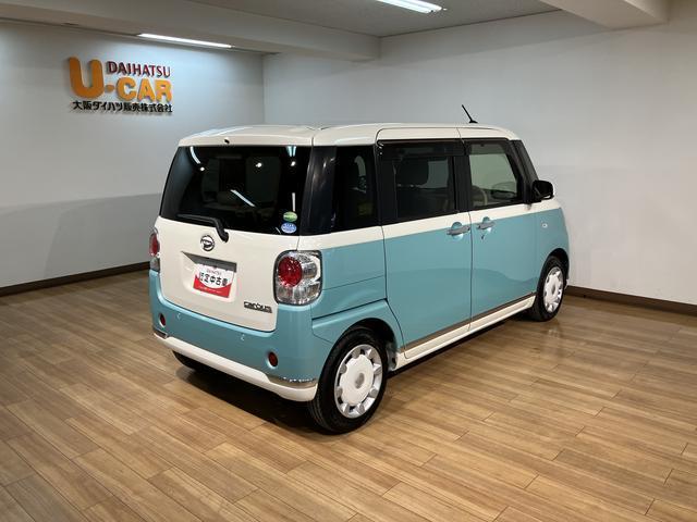 ムーヴキャンバスＧメイクアップリミテッド　ＳＡIII　サポカーＳワイド適合後席モニター・走行１．６万ｋｍ・純正メモリーナビ・全方位カメラ・ドライブレコーダー・ＥＴＣ車載器・両側電動スライドドア・衝突回避軽減ブレーキ・誤発進抑制機能・助手席シートアンダートレー・ＬＥＤライト（大阪府）の中古車