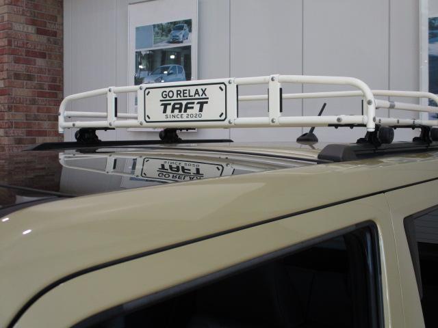 タフトＧ　サポカーＳワイド適合　認定中古車純正ルーフキャリア・純正９インチメモリーナビ・全方位カメラ・ナビ連動前後ドライブレコーダー・ＥＴＣ車載器・全車速追従クルーズコントロール・サイドストライプ・ホワイトホイール・衝突回避支援ブレーキ（大阪府）の中古車