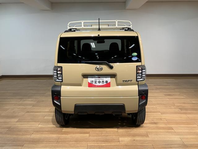 タフトＧ　サポカーＳワイド適合　認定中古車純正ルーフキャリア・純正９インチメモリーナビ・全方位カメラ・ナビ連動前後ドライブレコーダー・ＥＴＣ車載器・全車速追従クルーズコントロール・サイドストライプ・ホワイトホイール・衝突回避支援ブレーキ（大阪府）の中古車