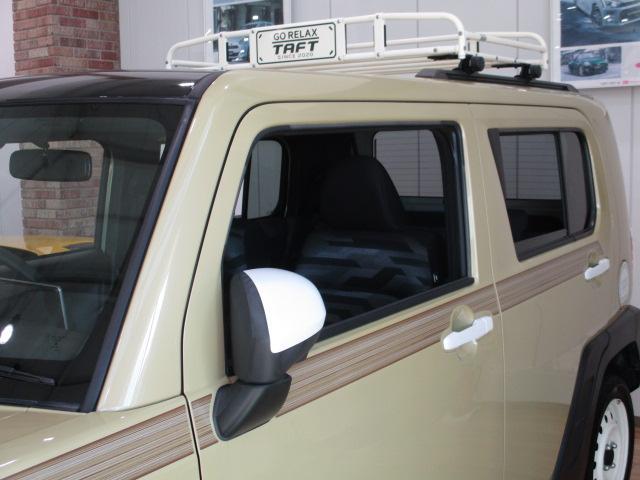 タフトＧ　サポカーＳワイド適合　認定中古車純正ルーフキャリア・純正９インチメモリーナビ・全方位カメラ・ナビ連動前後ドライブレコーダー・ＥＴＣ車載器・全車速追従クルーズコントロール・サイドストライプ・ホワイトホイール・衝突回避支援ブレーキ（大阪府）の中古車