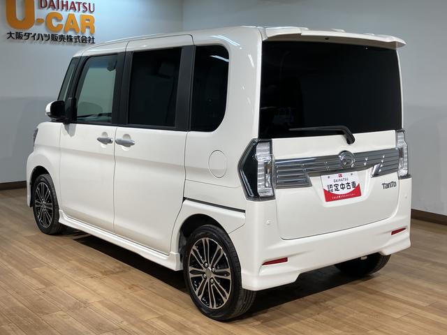 タントカスタムRS トップエディションリミテッドSAIIIサポカーSワイド適合・ターボエンジン・後席モニター・純正8インチハイエンドナビ・全方位カメラ・フロントドライブレコーダー・ETC車載器・衝突回避支援ブレーキ・シートヒーター・両側電動スライドドア(大阪府)の中古車