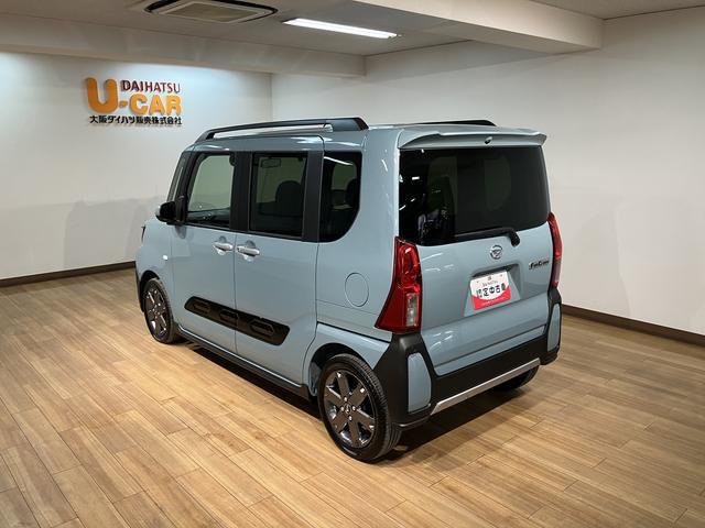 タントファンクロスターボリミテッド　サポカーＳワイド適合届出済未使用車・ターボエンジン・バックカメラ・ＥＴＣ車載器・全車速追従クルーズコントロールＡＣＣ・シートヒーター・衝突回避支援ブレーキ・誤発進抑制機能・シートヒーター・両側電動スライドドア（大阪府）の中古車