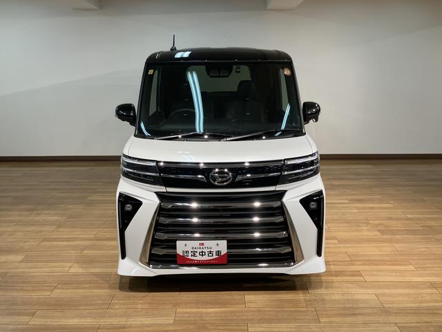 タントカスタムＲＳ　サポカーＳワイド適合　認定中古車ターボエンジン・純正メモリーナビ・全方位カメラ・ナビ連動前後ドラレコ・ＥＴＣ車載器・全車速追従機能クルーズコントロールＡＣＣ・前後メッキガーニッシュ・衝突回避軽減ブレーキ・シートヒーター（大阪府）の中古車