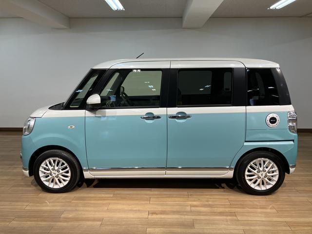 ムーヴキャンバスＧメイクアップＶＳ　ＳＡIII　サポカーＳワイド適合８インチ純正ナビゲーション・全方位カメラ・ナビ連動前後ドライブレコーダー・純正１４インチアルミホイール・両側電動スライドドア・運転席シートヒーター・プッシュスタート・ＬＥＤライト・衝突回避支援ブレーキ（大阪府）の中古車