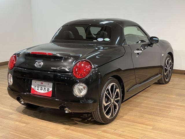 コペンセロ　認定中古車ターボエンジン・レッドインテリアパック・純正メモリーナビ・バックモニター・ＥＴＣ車載器・シートヒーター・ＬＥＤヘッドライト・ステアリングスイッチ・電動開閉ルーフ・１年間走行距離無制限保証・車検整備付（大阪府）の中古車