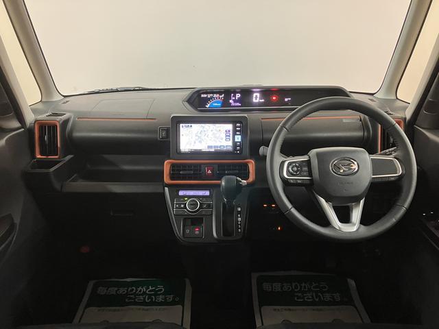 タントファンクロスターボ 純正メモリーナビ 前後ドラレコ ETCターボエンジン・純正メモリーナビ・ナビ連動前後ドラレコ・ETC・バックカメラ・両側電動スライドドア・シートヒーター・ルーフキャリア・衝突回避支援ブレーキ・車検整備付・1年間走行距離無制限保証(大阪府)の中古車