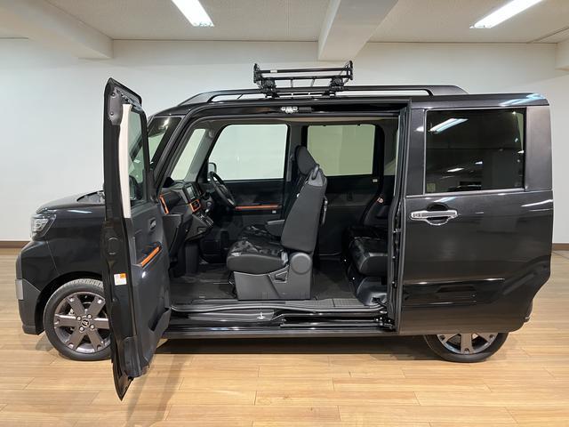 タントファンクロスターボ 純正メモリーナビ 前後ドラレコ ETCターボエンジン・純正メモリーナビ・ナビ連動前後ドラレコ・ETC・バックカメラ・両側電動スライドドア・シートヒーター・ルーフキャリア・衝突回避支援ブレーキ・車検整備付・1年間走行距離無制限保証(大阪府)の中古車