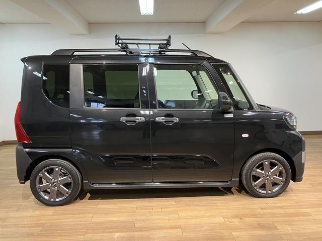 タントファンクロスターボ 純正メモリーナビ 前後ドラレコ ETCターボエンジン・純正メモリーナビ・ナビ連動前後ドラレコ・ETC・バックカメラ・両側電動スライドドア・シートヒーター・ルーフキャリア・衝突回避支援ブレーキ・車検整備付・1年間走行距離無制限保証(大阪府)の中古車