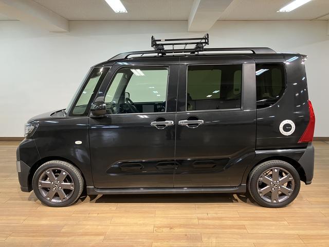 タントファンクロスターボ 純正メモリーナビ 前後ドラレコ ETCターボエンジン・純正メモリーナビ・ナビ連動前後ドラレコ・ETC・バックカメラ・両側電動スライドドア・シートヒーター・ルーフキャリア・衝突回避支援ブレーキ・車検整備付・1年間走行距離無制限保証(大阪府)の中古車