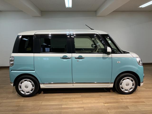 ムーヴキャンバスGメイクアップリミテッド SAIII 純正ナビ ドラレコ純正メモリーナビ・ナビ連動ドライブレコーダー(フロント)・全方位カメラ・両側電動スライドドア・LEDヘッドライト・LEDフォグランプ・衝突回避支援ブレーキ・誤発進抑制機能・1年間走行距離無制限保証(大阪府)の中古車