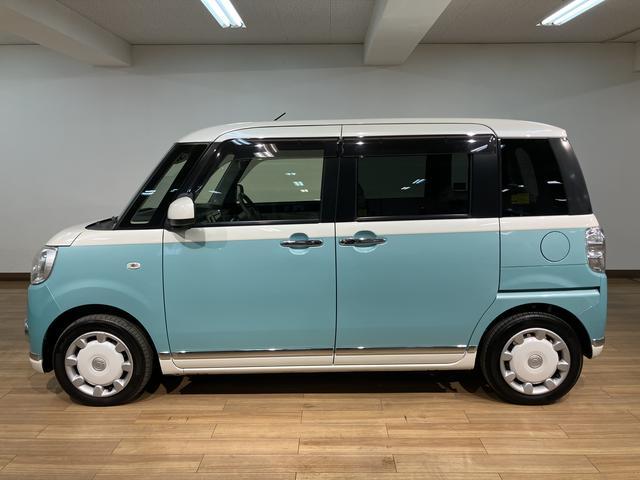 ムーヴキャンバスGメイクアップリミテッド SAIII 純正ナビ ドラレコ純正メモリーナビ・ナビ連動ドライブレコーダー(フロント)・全方位カメラ・両側電動スライドドア・LEDヘッドライト・LEDフォグランプ・衝突回避支援ブレーキ・誤発進抑制機能・1年間走行距離無制限保証(大阪府)の中古車