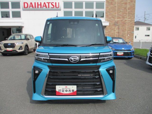 タントカスタムＲＳ　ターボ車　両側パワースライドドア　バックカメラターボエンジン・バックカメラ・両側電動スライドドア・電動パーキング・シートヒーター・ＬＥＤヘッドランプ・ＬＥＤフォグランプ・衝突回避支援ブレーキ・誤発進抑制機能・１年間走行距離無制限保証（大阪府）の中古車