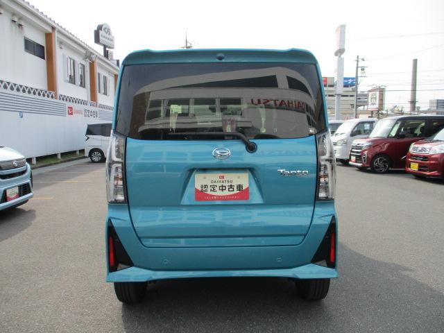 タントカスタムＲＳ　ターボ車　両側パワースライドドア　バックカメラターボエンジン・バックカメラ・両側電動スライドドア・電動パーキング・シートヒーター・ＬＥＤヘッドランプ・ＬＥＤフォグランプ・衝突回避支援ブレーキ・誤発進抑制機能・１年間走行距離無制限保証（大阪府）の中古車