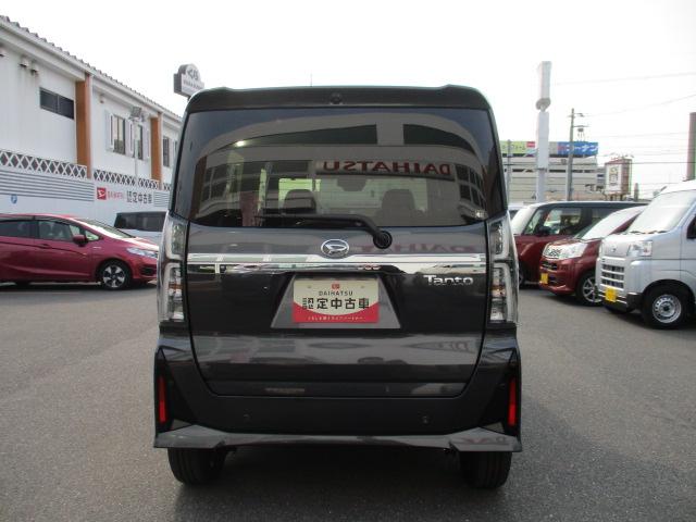 タントカスタムＲＳリミテッド　メッキグリル　バックドアガーニッシュ純正オプションパーツ装着車　バックカメラ　ＬＥＤヘッドランプ　両側パワースライドドア（大阪府）の中古車