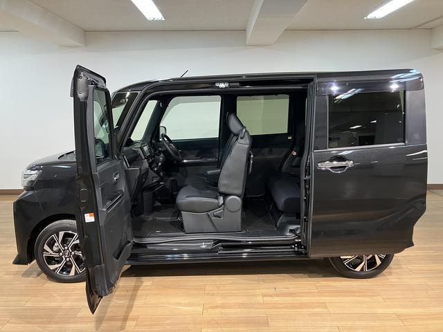 タントカスタムＸ　純正ナビ　バックカメラ　社外ドラレコ　ＥＴＣ純正メモリーナビ・社外３６０度ドライブレコーダー・バックカメラ・ＥＴＣ・両側電動スライドドア・シートヒーター・電動パーキング・衝突回避支援ブレーキ・誤発進抑制機能・１年間走行距離無制限保証・車検整備付（大阪府）の中古車