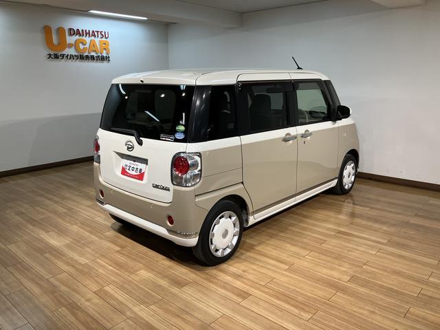 ムーヴキャンバスＧメイクアップＶＳ　ＳＡIII　ナビ　全方位カメラ　ドラレコ純正ナビゲーション・全方位カメラ・ナビ連動前後ドライブレコーダー・両側電動スライドドア・運転席シートヒーター・ＬＥＤヘッドライト・エンジンプッシュスタート・衝突回避支援ブレーキ・誤発進抑制機能（大阪府）の中古車