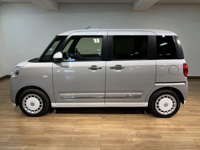ムーヴキャンバスストライプスＧ　１０インチメモリーナビ　ナビ連動前後ドラレコ届出済未使用車・大型１０インチメモリーナビ・バックカメラ・ナビ連動前後ドライブレコーダー・両側電動スライドドア・電動パーキング・ＬＥＤヘッドライト・シートヒーター・衝突回避支援ブレーキ・誤発進抑制機能（大阪府）の中古車