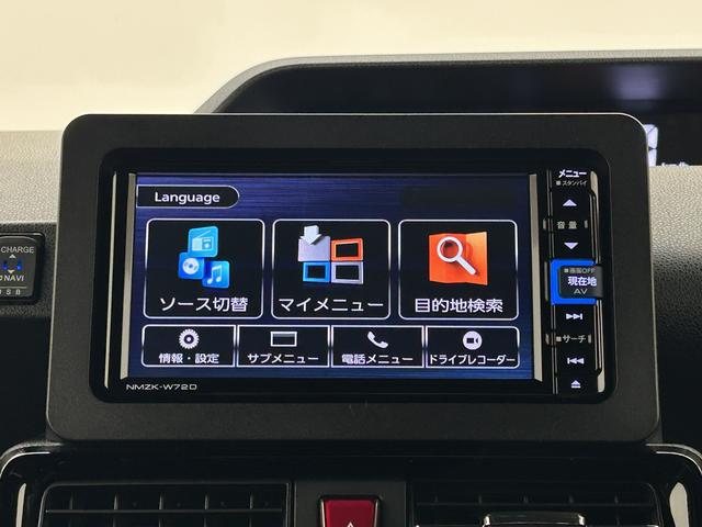 タントカスタムＸ　純正メモリーナビ　ナビ連動前後ドラレコ　ＥＴＣバックカメラ　運転席ロングスライドシート　シートヒーター（大阪府）の中古車