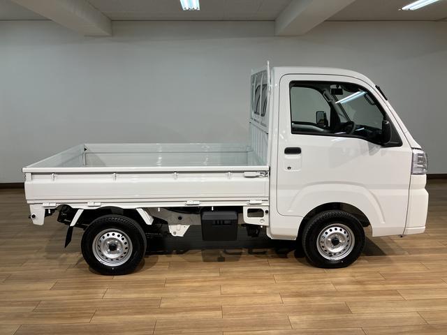ハイゼットトラックスタンダード　届出済未使用車　ＡＭ／ＦＭラジオ届出済未使用車・ＡＭ／ＦＭラジオ・コーナーセンサー・パワーステアリング・無段階変速機（ＣＶＴ）・まごころ保証（１２カ月／走行距離無制限）・衝突回避支援ブレーキ・誤発進抑制機能・点検整備付（大阪府）の中古車
