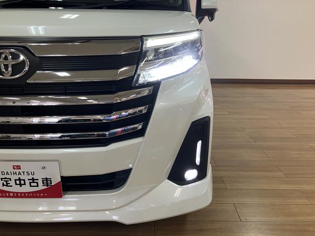 ルーミーカスタムＧ−Ｔ　大型ナビ　バックカメラ　両側スライドドアターボエンジン・ナビゲーション・バックカメラ・両側電動スライドドア・電動パーキングブレーキ・アダプティブクルーズコントロール・シートヒーター・コーナーセンサー・衝突回避支援ブレーキ・誤発進抑制機能（大阪府）の中古車