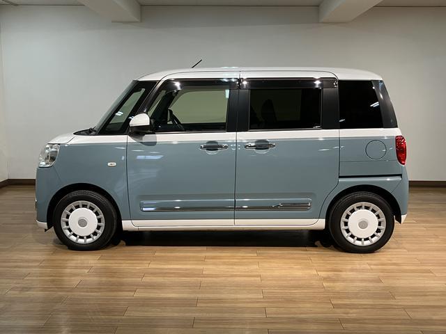 ムーヴキャンバスストライプスG 純正メモリーナビ 前後ドラレコ ETC純正メモリーナビ・バックカメラ・ナビ連動前後ドライブレコーダー・ETC車載器・両側電動スライドドア・シートヒーター・電動パーキング・ほっとカップホルダー・衝突回避支援ブレーキ・誤発進抑制機能(大阪府)の中古車