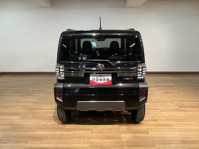 タフトＧ　ダーククロムベンチャー　元弊社試乗車　バックカメラ対応元弊社試乗車・バックカメラ対応・アダプティブクルーズコントロール・電動パーキングブレーキ・シートヒーター・ＬＥＤヘッドライト・ＬＥＤフォグランプ・コーナーセンサー・衝突回避支援ブレーキ・誤発進抑制機能（大阪府）の中古車