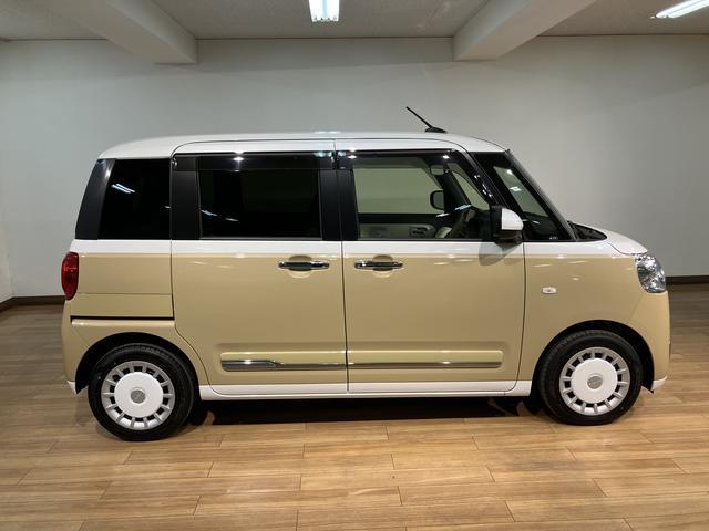 ムーヴキャンバスストライプスＧターボ　純正ナビ　前後ドラレコ　ＥＴＣ　ＡＣＣターボエンジン・純正メモリーナビ・バックカメラ・ナビ連動前後ドラレコ・ＥＴＣ・クルーズコントロール・両側電動スライドドア・（大阪府）の中古車