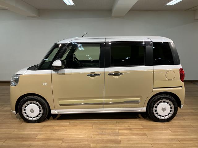 ムーヴキャンバスストライプスＧターボ　純正ナビ　前後ドラレコ　ＥＴＣ　ＡＣＣターボエンジン・純正メモリーナビ・バックカメラ・ナビ連動前後ドラレコ・ＥＴＣ・クルーズコントロール・両側電動スライドドア・（大阪府）の中古車