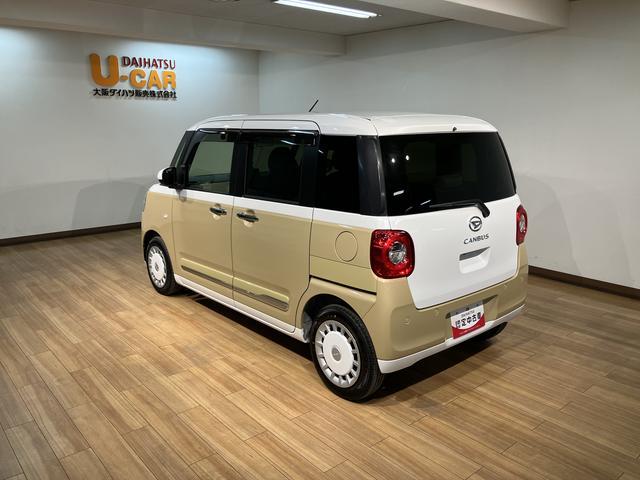 ムーヴキャンバスストライプスＧターボ　純正ナビ　前後ドラレコ　ＥＴＣ　ＡＣＣターボエンジン・純正メモリーナビ・バックカメラ・ナビ連動前後ドラレコ・ＥＴＣ・クルーズコントロール・両側電動スライドドア・（大阪府）の中古車