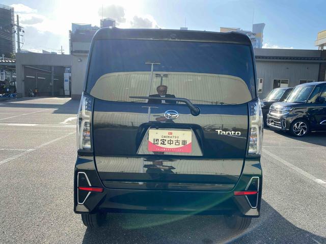 タントカスタムＸ　バックモニターダイハツ認定中古車　予防安全機能スマートアシスト搭載　アイドリングストップ　バックモニター　純正ナビゲーション　両側パワースライドドア　シートリフター　ドライブレコーダー　ＥＴＣ車載器　キーフリーキー（京都府）の中古車