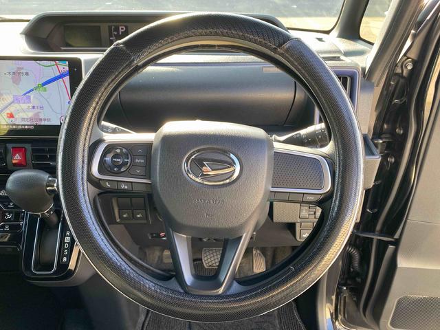 タントカスタムＸ　バックモニターダイハツ認定中古車　予防安全機能スマートアシスト搭載　アイドリングストップ　バックモニター　純正ナビゲーション　両側パワースライドドア　シートリフター　ドライブレコーダー　ＥＴＣ車載器　キーフリーキー（京都府）の中古車