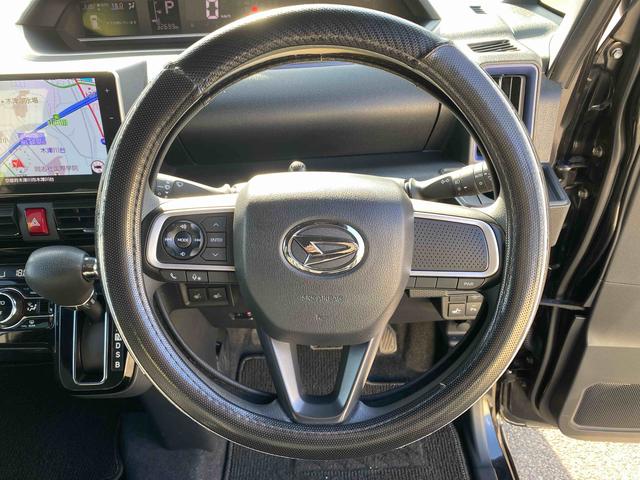 タントカスタムＸ　バックモニターダイハツ認定中古車　予防安全機能スマートアシスト搭載　アイドリングストップ　バックモニター　純正ナビゲーション　両側パワースライドドア　シートリフター　ドライブレコーダー　ＥＴＣ車載器　キーフリーキー（京都府）の中古車