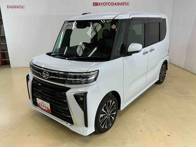 タントカスタムＲＳワンオーナー　衝突軽減ブレーキ　認定中古車　ナビ　ドラレコ　両側電動スライドドア　運転席助手席シートヒーター　バックモニター　電動パーキングブレーキ　オートブレーキホールド機能（京都府）の中古車