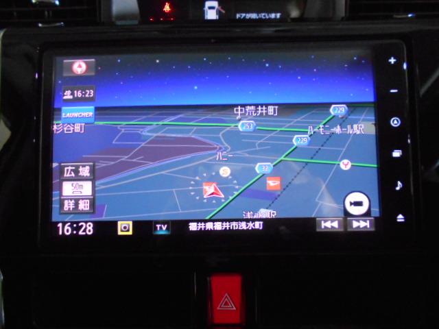 トールカスタムＧ　メモリーナビ　ドラレコ　パノラマモニター装着メモリーナビ　ドライブレコーダー　パノラマモニター　ＥＴＣ車載器　装着車（福井県）の中古車